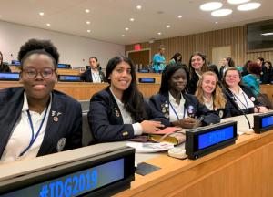 AHA Girls at the UN